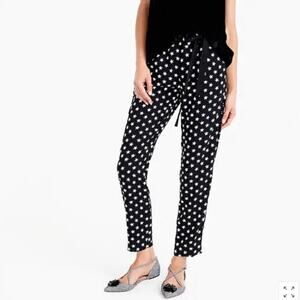 J.Crew Star Printed Tie Waist Pants
